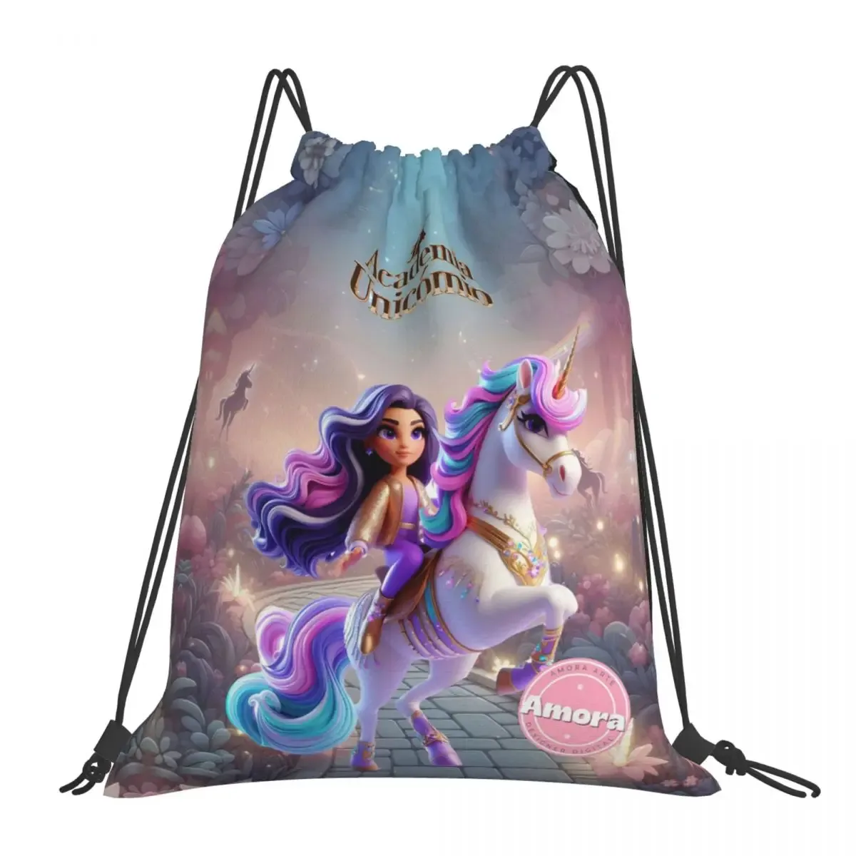 sacs à dos unicorn academy, sacs portables à cordon, sacs de sport, sacs à livres pour homme et femme, pour l'école
