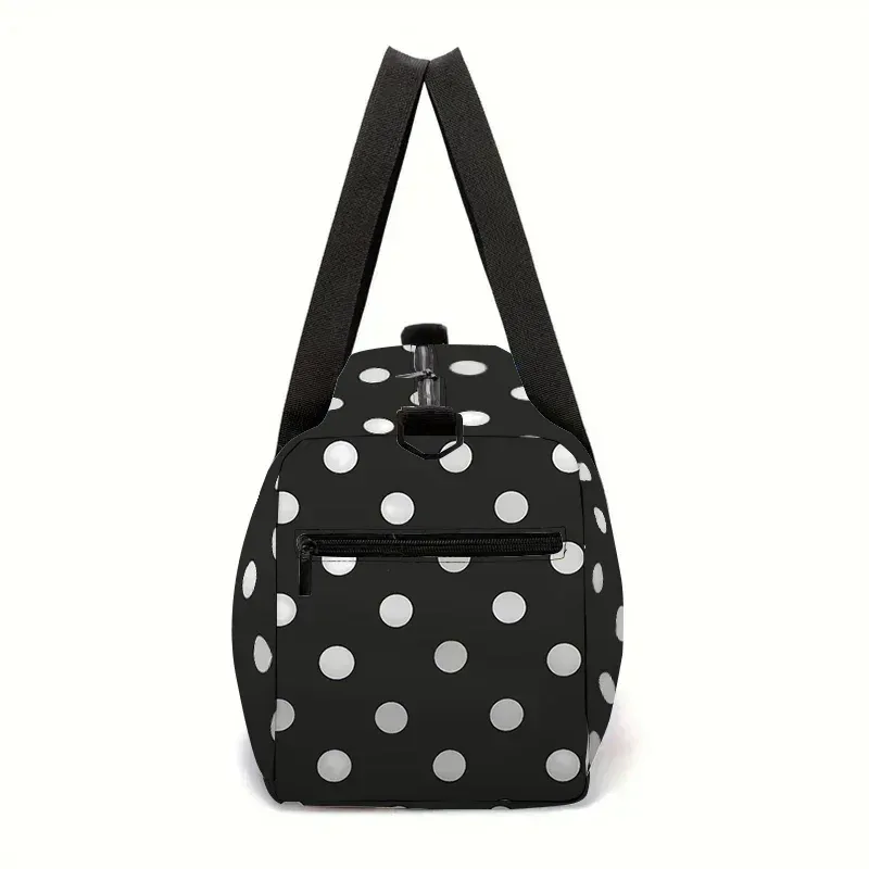 sac de voyage grande capacité blanc et noir pour garçons et filles, meilleurs cadeaux, sacs de voyage plats 2d à motif de dessin animé pour enfants