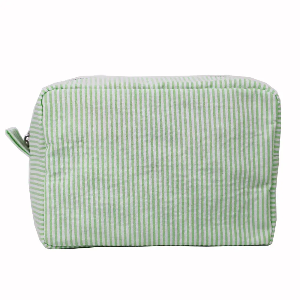 trousse à cosmétiques avec nom personnalisé, cadeau d'anniversaire pour femme, trousse de toilette de voyage, sac cadeau de mariée en coton avec nom brodé