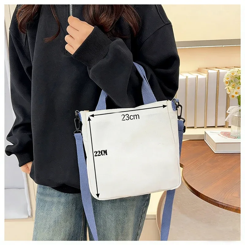 Sac à bandoulière en toile motif renard kawaii - Sac fourre-tout créatif fantaisie pour femme - Sacs à main décontractés légers - Sacs de shopping - Cadeaux