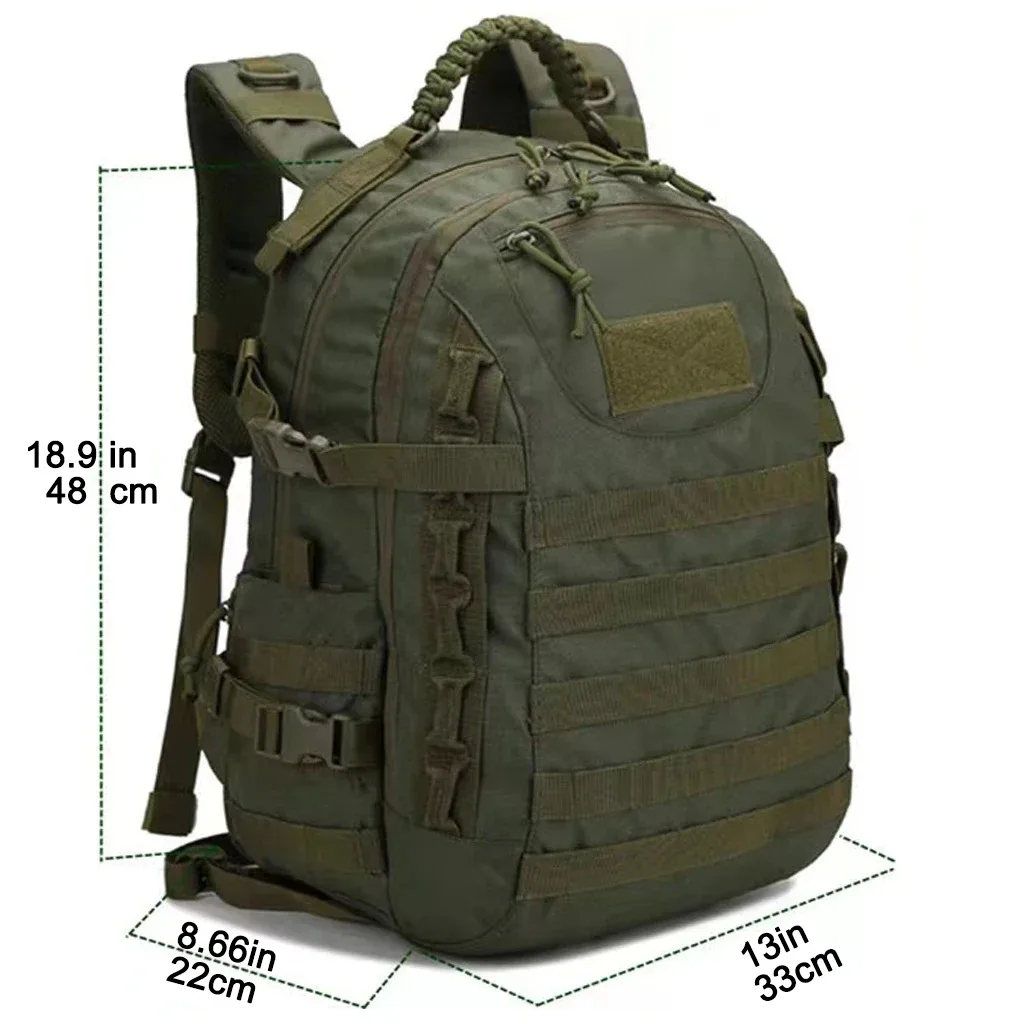sac à dos d'extérieur 35l, camouflage étanche, camping, randonnée, grand sac de sport résistant à l'usure