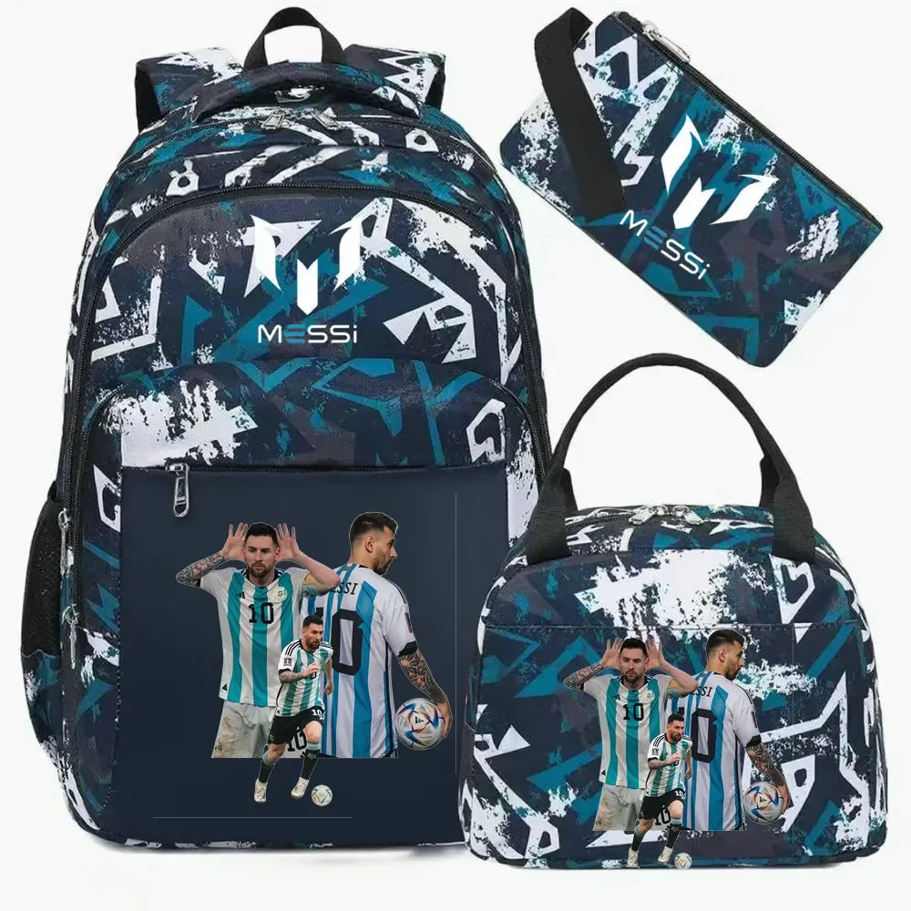 sac à dos imprimé messi, sac à dos de sport, de football, décontracté, pour femmes et hommes, sacs d'école harajuku, sacs d'école pour femmes et hommes, mochilas de voyage