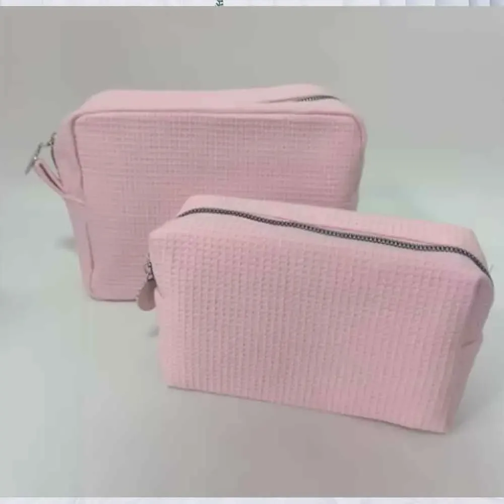 pochette de maquillage personnalisée brodée avec nom, sac cosmétique sur mesure, cadeau pour demoiselle d'honneur, cadeau pour lune de miel, cadeau pour l'équipe de mariage