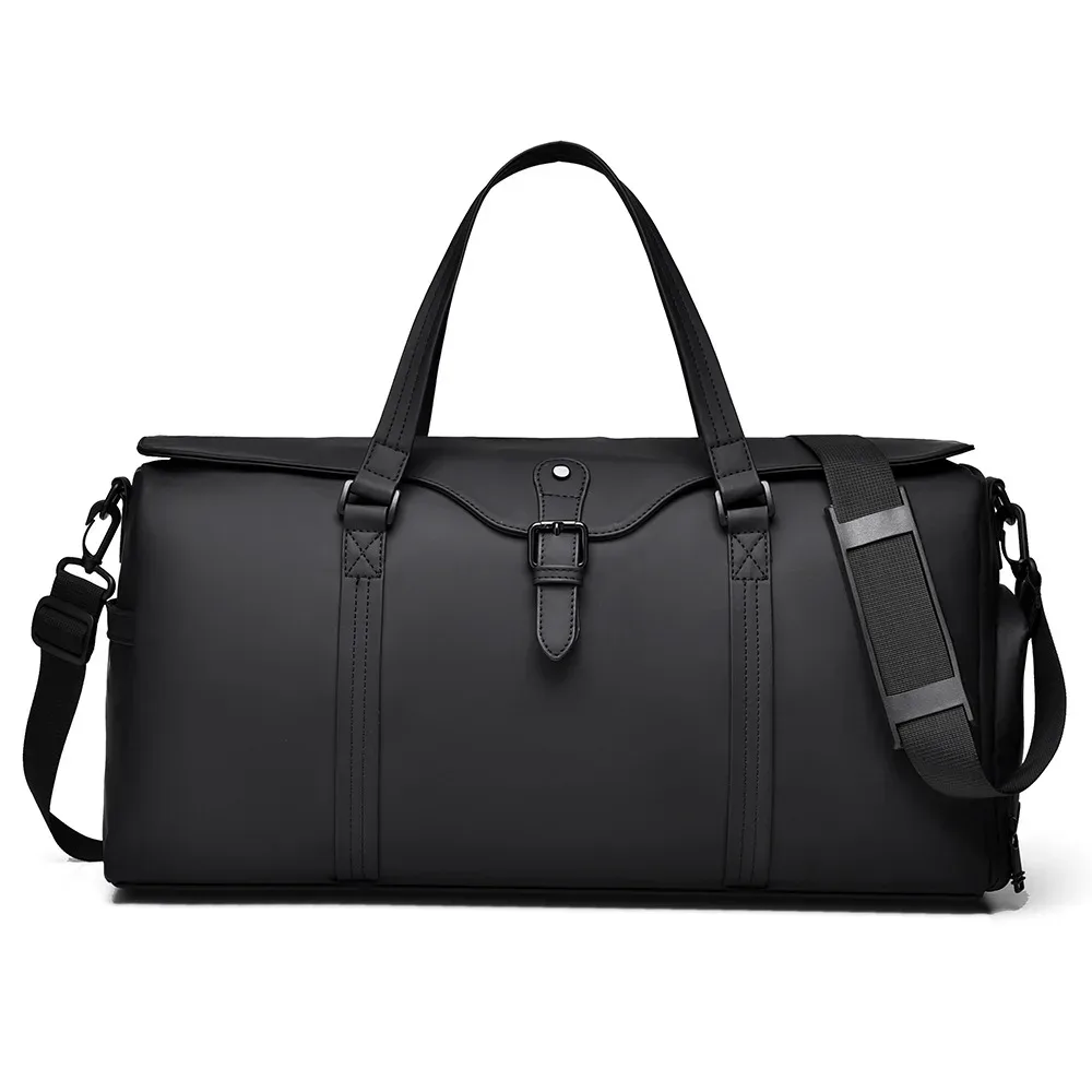 sac de voyage grande capacité pour courtes distances, sac de sport simple et décontracté avec séparation sec-humide, sac de rangement à roulettes