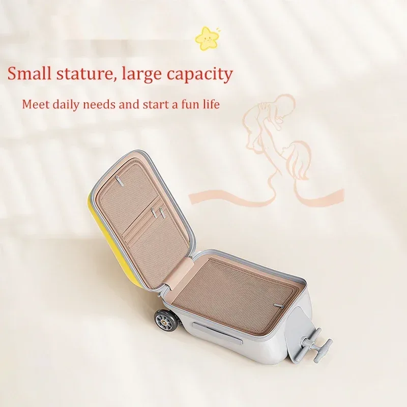 valise de chariot de voyage pour enfants, chariot de traction pour bagages pour enfants, sac de transport de siège de voyage, valise d'équitation pour bébé, bagage à main