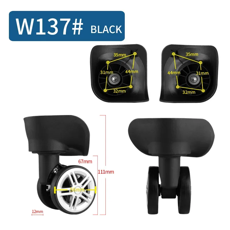 roues de remplacement pour bagages, valise sur roues de remplacement, accessoires pour bagages de 14 à 30 pouces, roues silencieuses pour roulettes à bagages