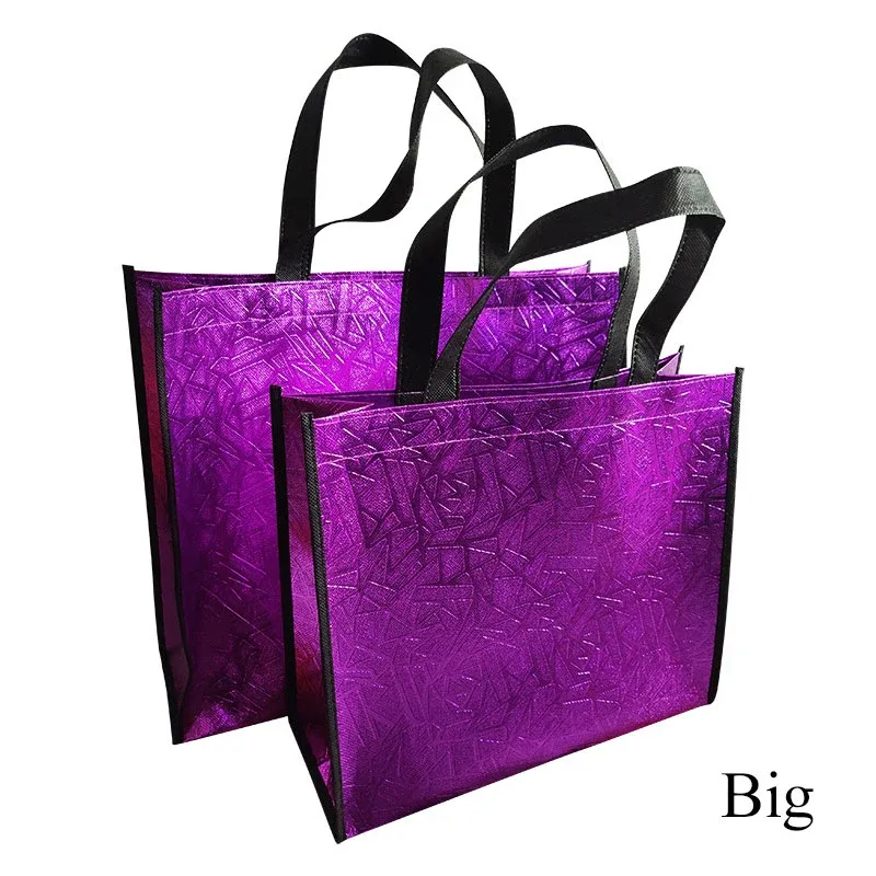 sac de courses laser pliable pour femmes, fourre-tout écologique réutilisable, sac non tissé en tissu imperméable, sacs de rangement de voyage de grande capacité durables