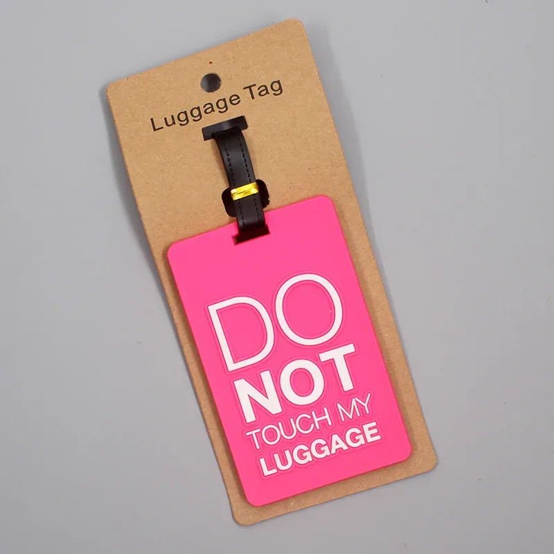 accessoires de voyage « est pas tours » étiquette de voyage pour bagages gel de silice valise id addres holder étiquette d'embarquement pour bagages étiquette portable