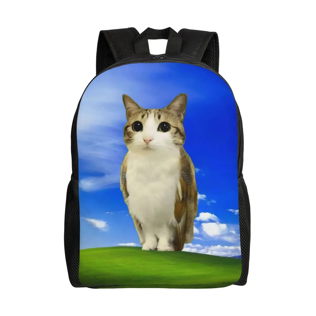 sac à dos pour femmes owl cat meowl alien meme, sac d'école décontracté, sac à dos pour ordinateur portable, sac de voyage pour adolescents
