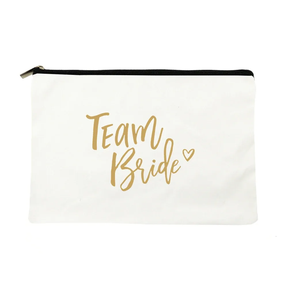 sacs de maquillage college pour femmes, trousse de toilette pour femmes, trousse à cosmétiques, sac de rangement, trousse de toilette, équipe de la mariée, cadeaux de demoiselle d'honneur, évaluation de voyage
