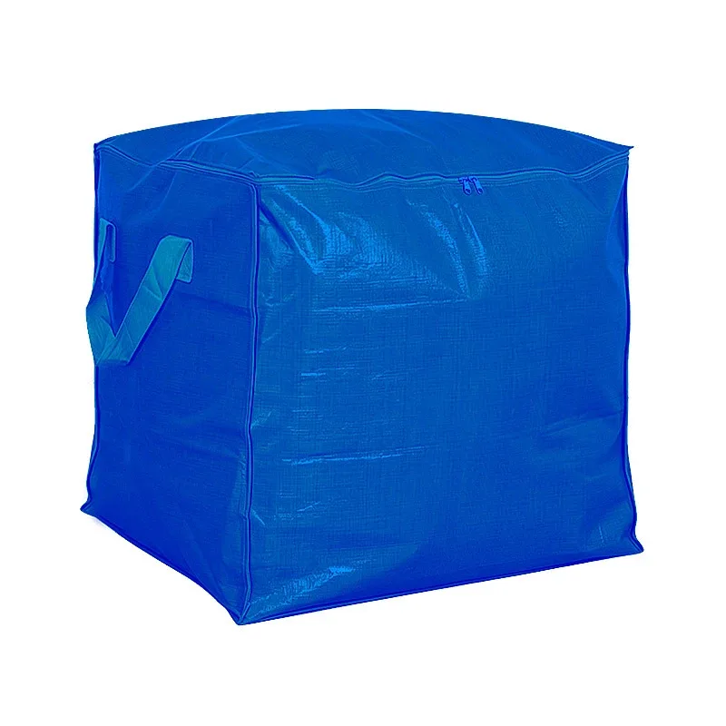 sac de déménagement grande capacité 75-240l, sac de rangement tissé avec poignées et fermeture éclair pour vêtements, literie, voyage, maison, organisateur de placard