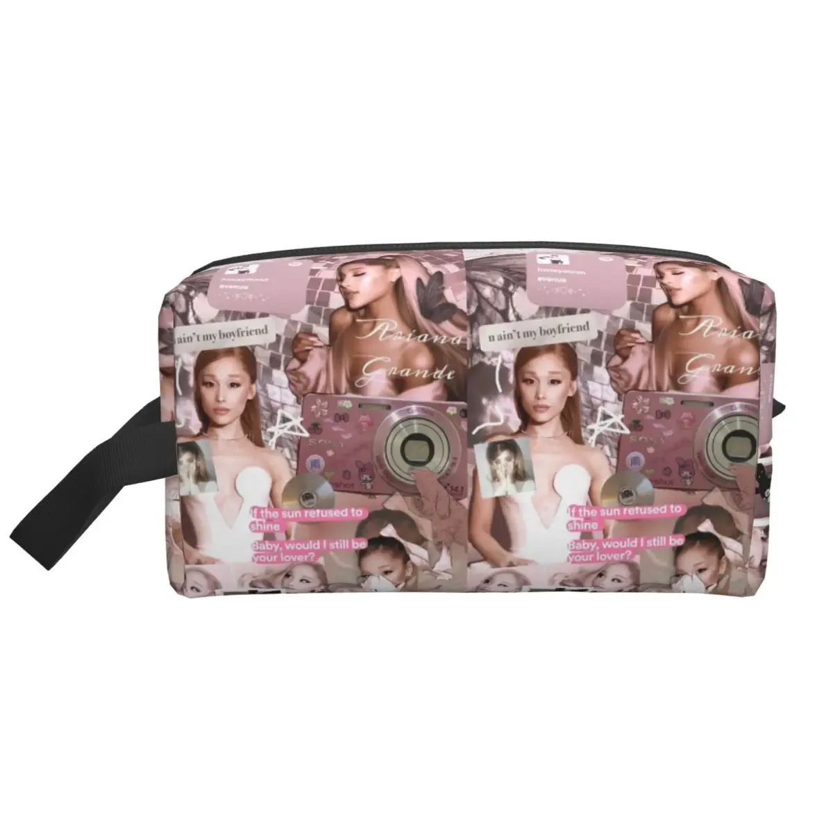 trousse de maquillage ariana grande, organiseur de cosmétiques, trousse de toilette, trousse de beauté pour femmes, trousse de voyage, trousse à crayons