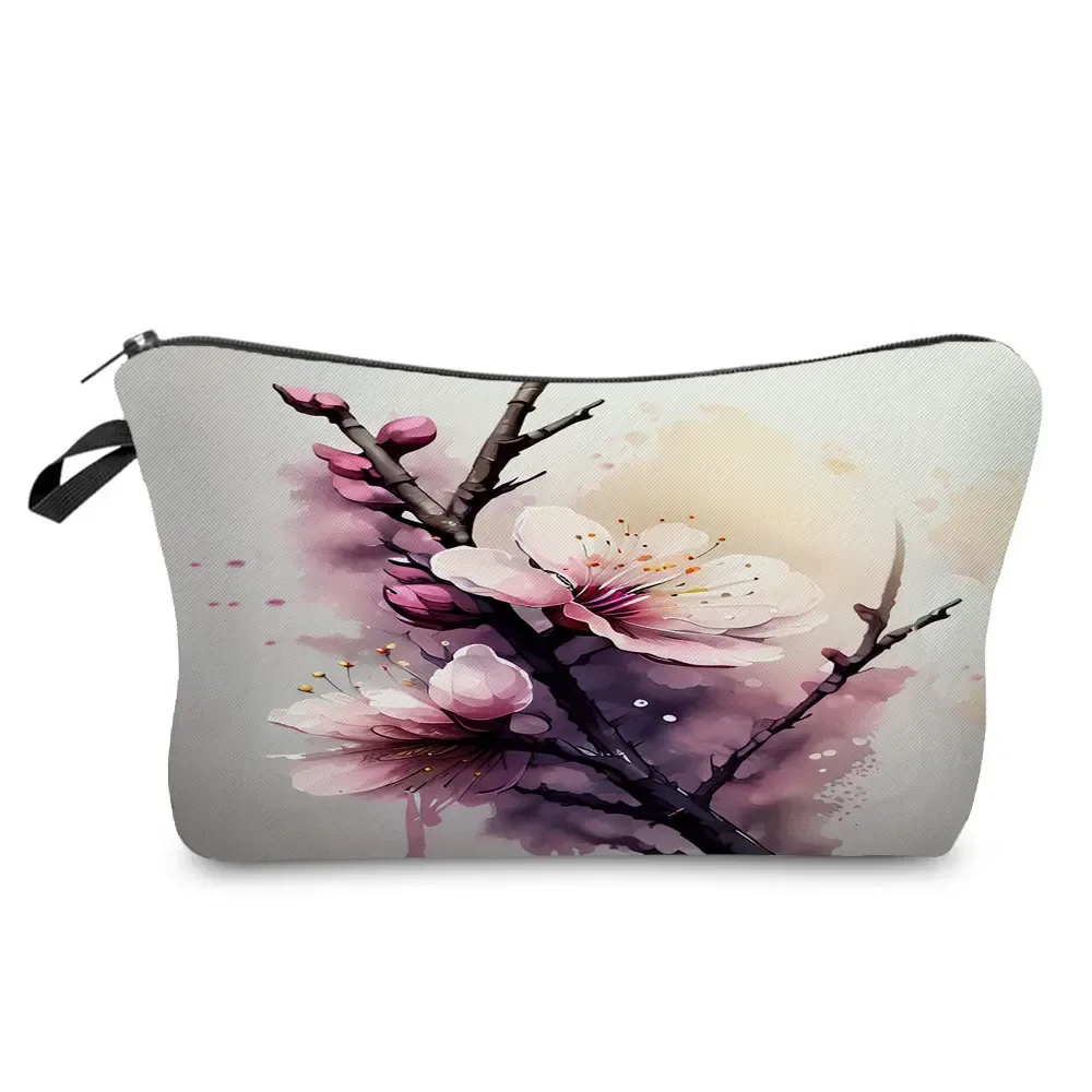 ukiyoe – mini trousse de maquillage pour femmes, design japonais, grue de styliste, trousse de toilette de voyage de plage, trousse à cosmétiques écologique réutilisable