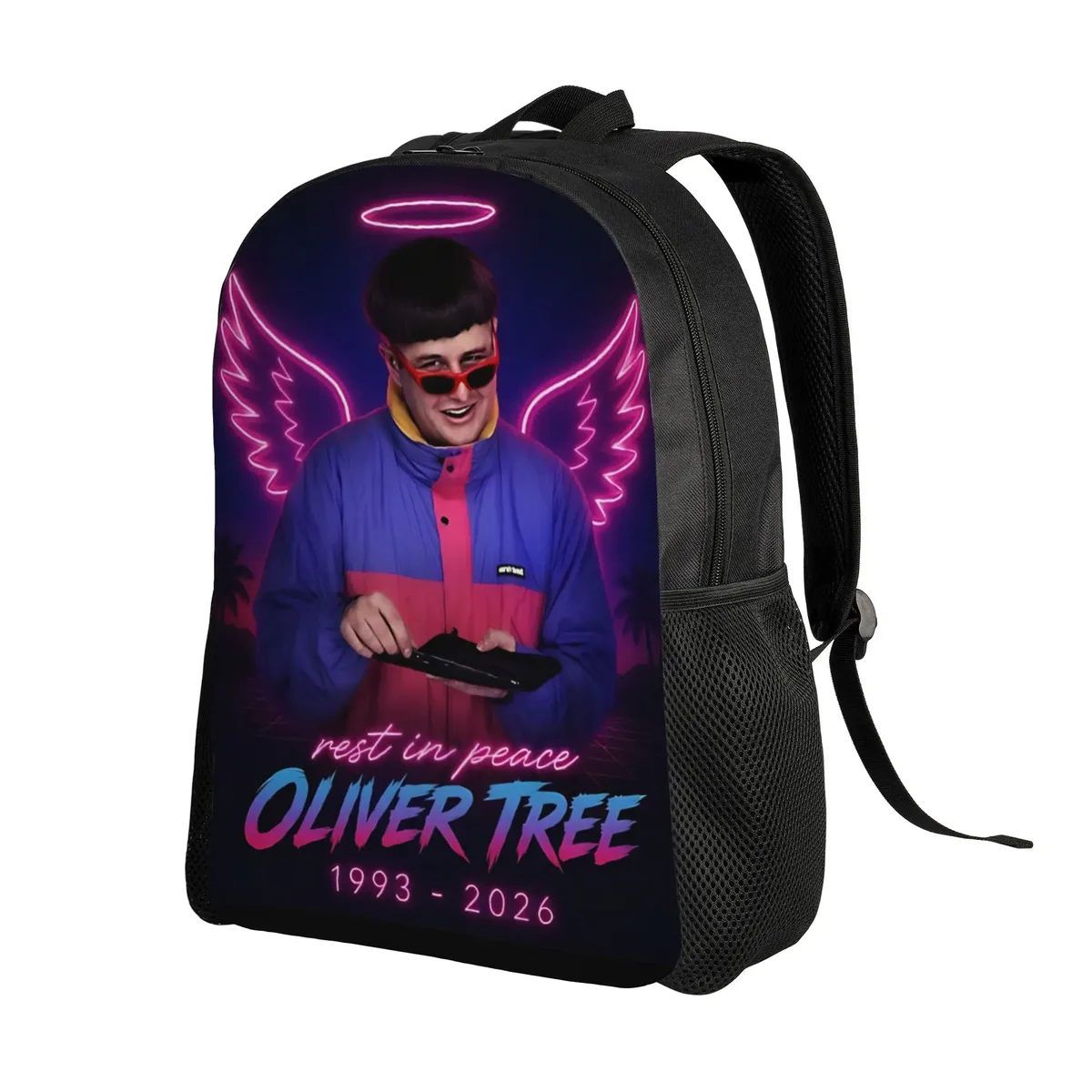 Oliver Tree In loving memory OT Sac à dos pour hommes et femmes, sac à dos tendance pour lycée, sac à dos d'affaires, sac à bandoulière pour ordinateur portable, sac à bandoulière pour l'extérieur