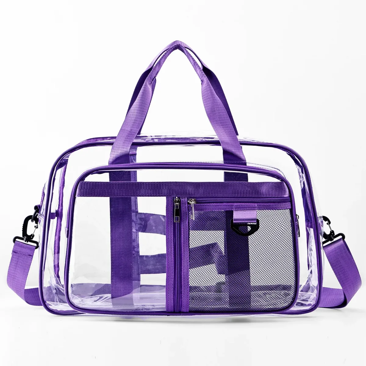 sac de voyage transparent en pvc, sac de natation pour vêtements secs et mouillés, sac de rangement portable pour courts séjours et voyages d'affaires, style minimaliste urbain