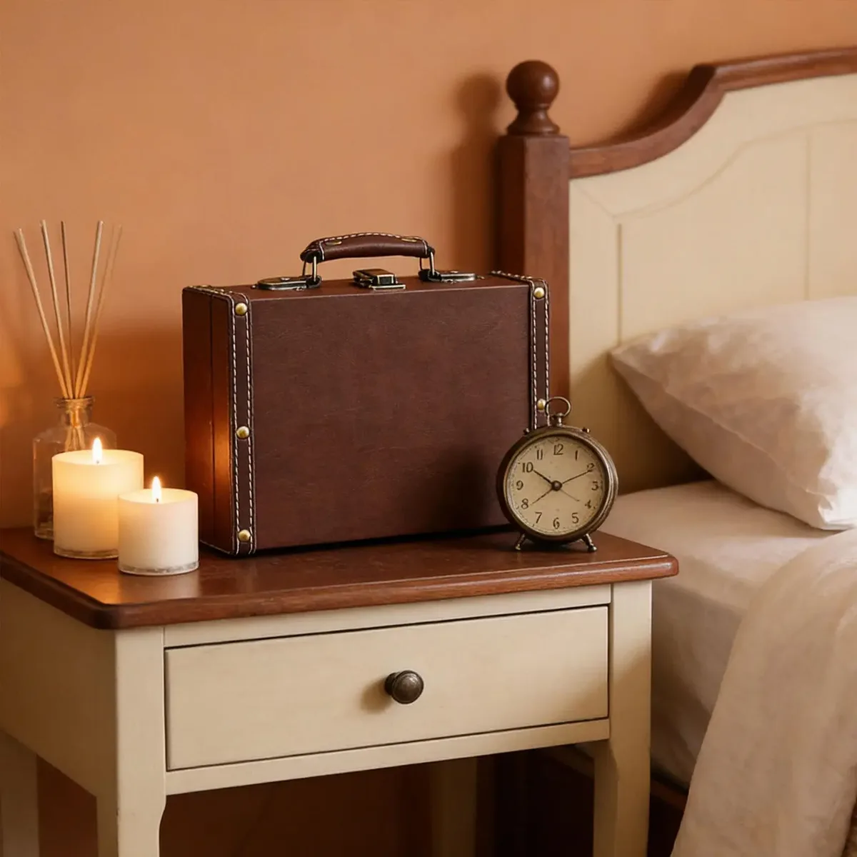 valise antique, coffres à l'ancienne, accessoires photo, boîte de rangement décorative, coffre-valise, valise de voyage pour fêtes, voyages et maison