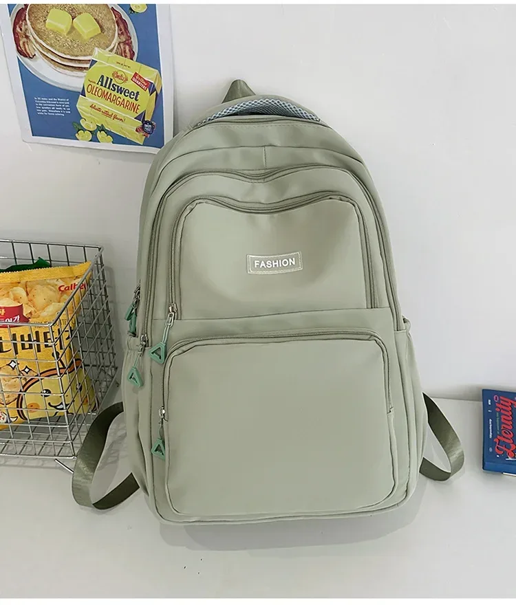 sac à dos décontracté de grande capacité pour collégiens, grande taille, pour filles, simple, couleur unie, voyage, sport, en vente
