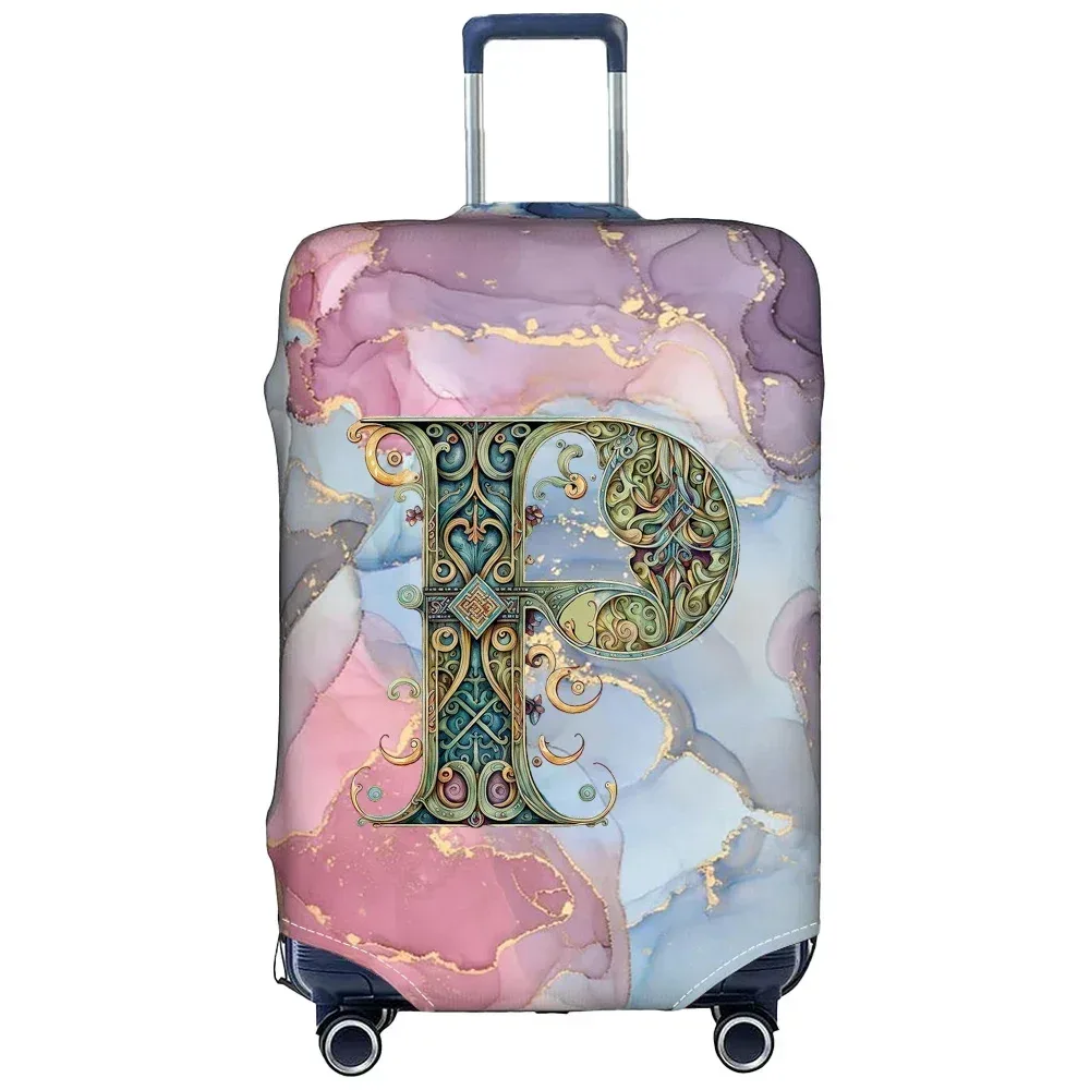housse de protection élastique épaisse pour valise de voyage, pour valises de 18 à 28 pouces, série graphic lette
