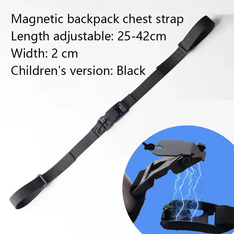sangle magnétique pour sac à dos, sangle de poitrine détachable facilement, sangle d'épaule réglable, accessoires de sangle pour sac tactique de camping en plein air