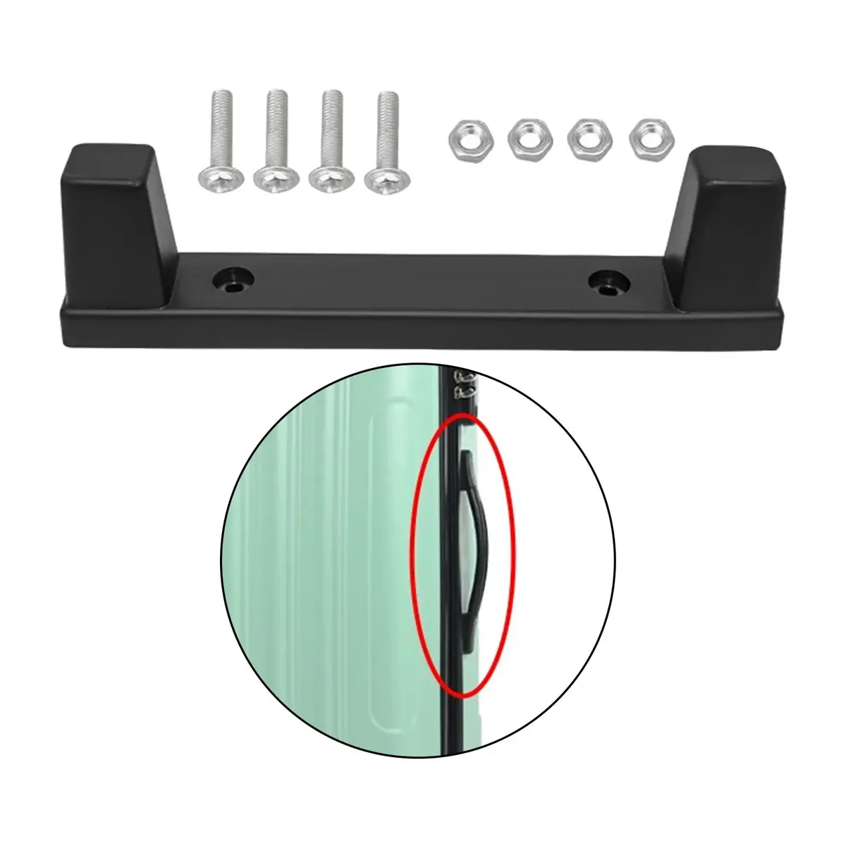 support de pieds de bagages en plastique, haute performance, robuste, noir, premium, support inférieur de bagages, pied de goujon pour valises de voyage
