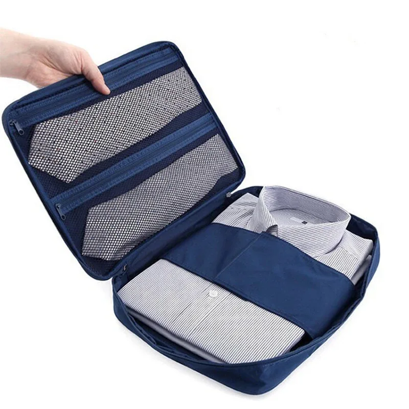 Sac de voyage pour chemises, sac pour cravates, sac de rangement multifonctionnel pour voyages d'affaires, sac organisateur de vêtements