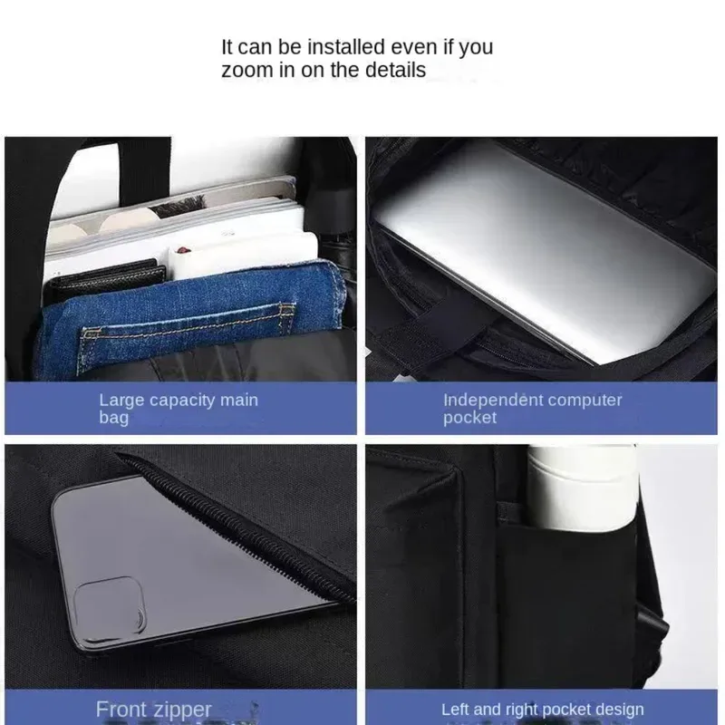 sac à dos minimaliste décontracté pour hommes, sac à dos polyvalent de grande capacité pour écoliers, sac de voyage pour ordinateur, sac à dos unisexe lavable