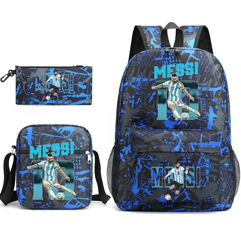 sac à dos messi léger et décontracté, grande capacité, pour femmes, hommes, étudiants, trousse à crayons, sacs à bandoulière, ensembles