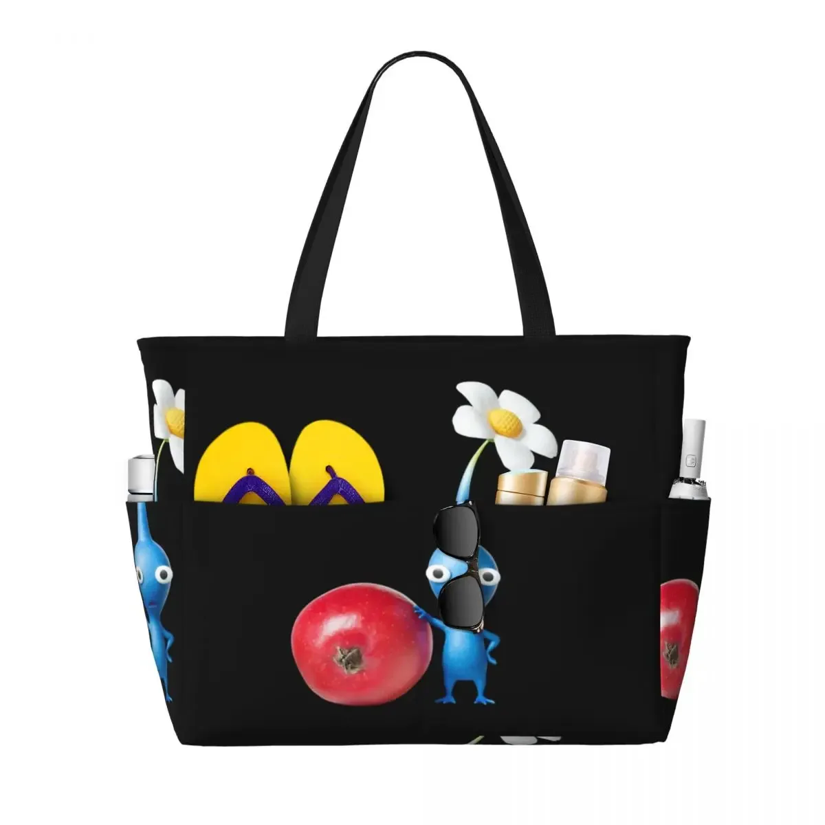 pikmin sac fourre-tout de plage sport gym yoga duffle grand sac fourre-tout femmes sac de voyage sac de fitness