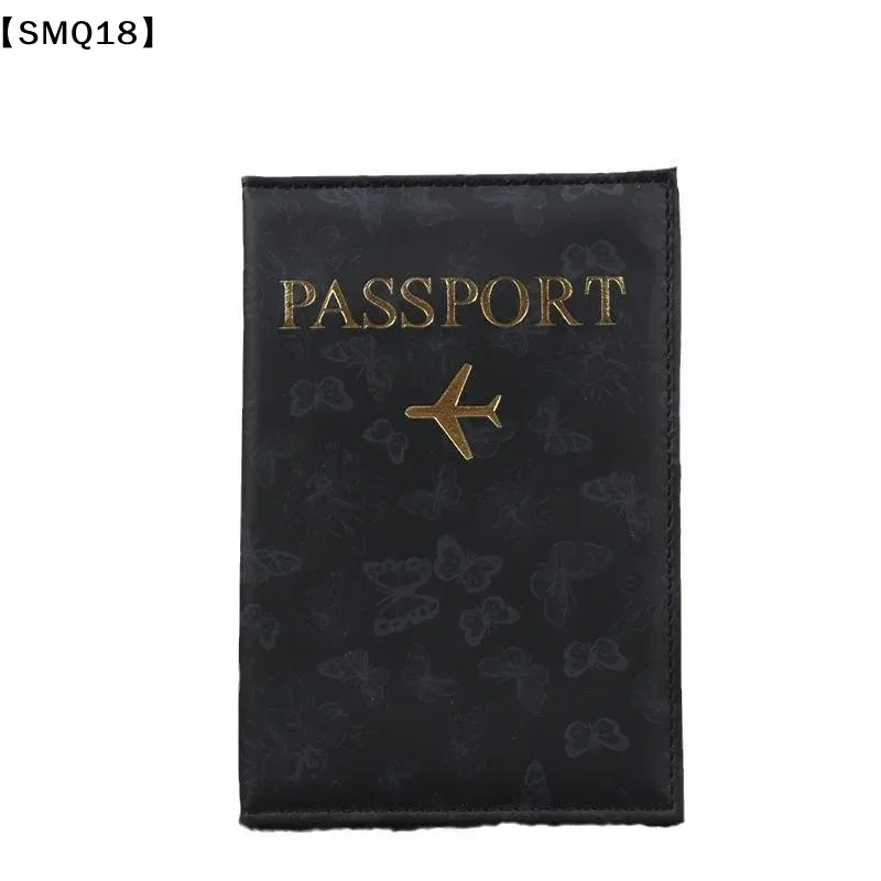 housse de passeport en cuir pu pour hommes et femmes, organisateur, porte-cartes de protection, couvertures de documents d'identité, étui de passeport de voyage, 1 pièce【smq】