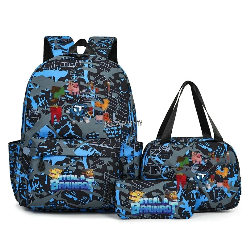 lot de 3 sacs à dos imprimés 67 six seven, style simple, légers, pour garçons et filles, sacs d'école amusants avec le numéro 67, sacs de voyage, mochilas