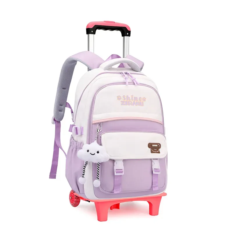 sacs à dos d'école pour enfants sacs d'école pour filles sac à roulettes avec roues sac d'école étanche sac à dos à roulettes pour étudiant