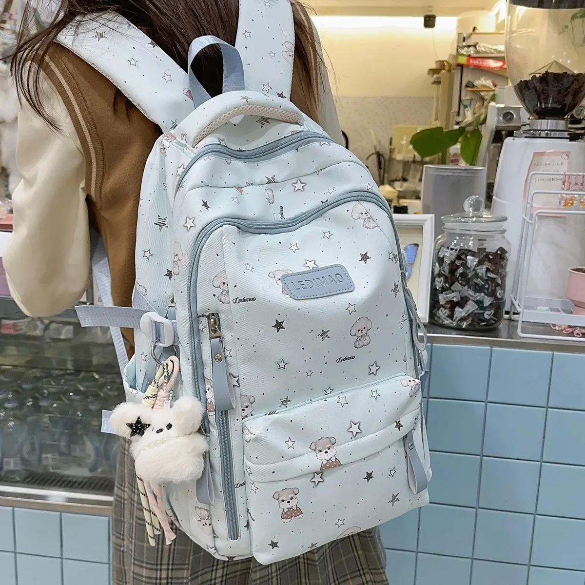 sac à dos léger en nylon, peut contenir un ipad, sac à dos mignon pour filles, disponible en quatre couleurs