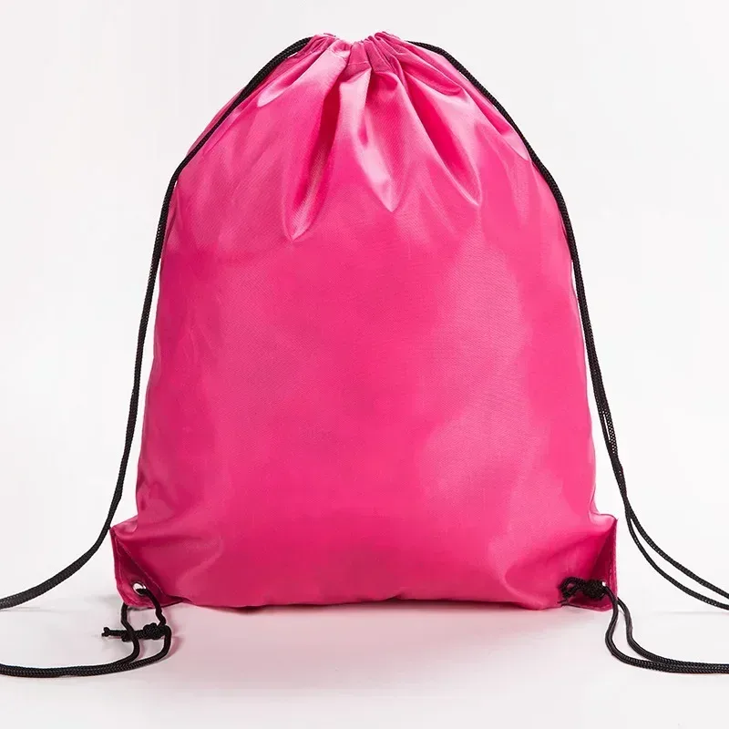 sac à dos portable en nylon avec cordon de serrage pour usage quotidien, voyage, plage, camping, sports de plein air, imperméable