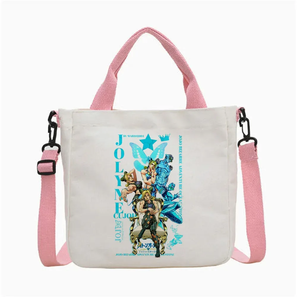 sac fourre-tout jojo bizarre adventure steel ball run, sac fourre-tout pliable pour femme, sac à bandoulière pour le shopping y2k