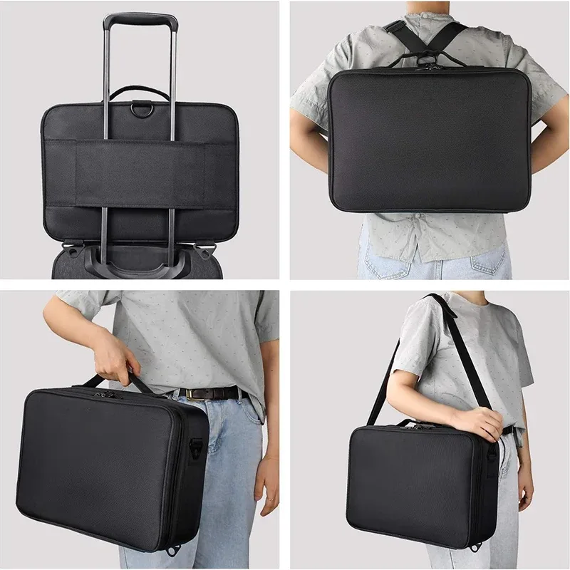 nouvelle trousse de maquillage oxford pour femmes, étanche, grande capacité, trousse de voyage pour cosmétiques, trousse de maquillage professionnelle complète pour artistes, pour femmes