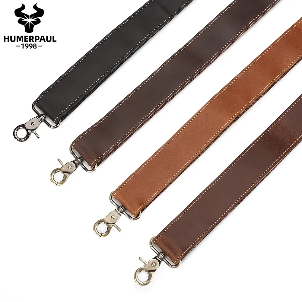 sangle de sac en cuir véritable réglable de 127cm de long, sangle de sac à bandoulière solide, sangle de sac initiée par le messager, accessoires de remplacement