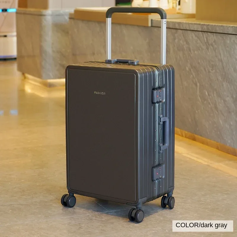 ko-ku ultra léger cadre en aluminium large chariot bagages femme grande capacité valise muet roue universelle mot de passe boîte