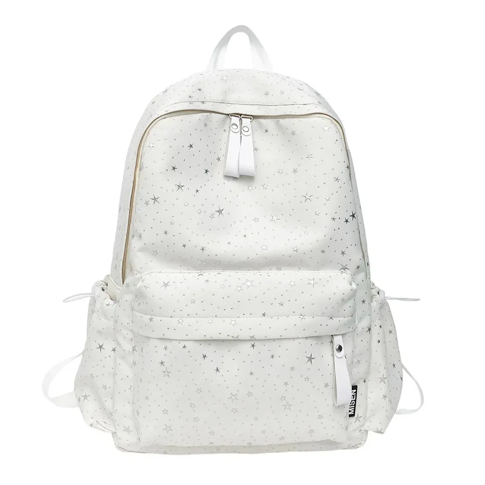 sac à dos japonais en tissu oxford, motifs étoiles, grande capacité, sac d'école multi-poches, sac à dos de voyage pour femme