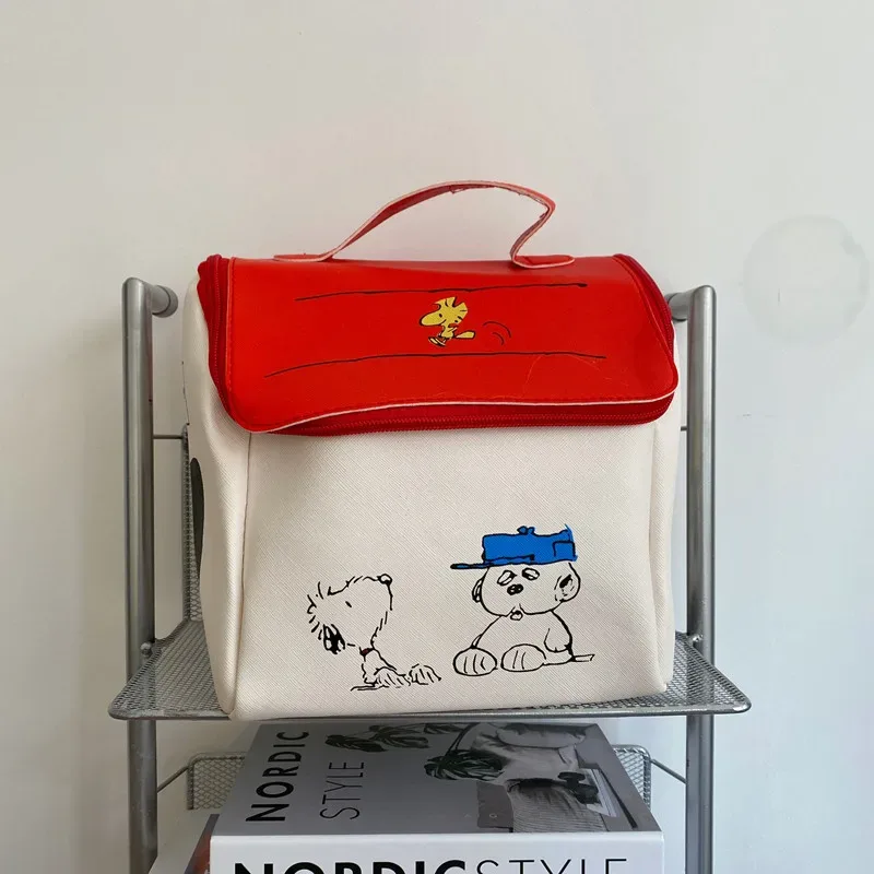 nouvelle trousse de toilette femme grande capacité imperméable style maison snoopy dessin animé tendance