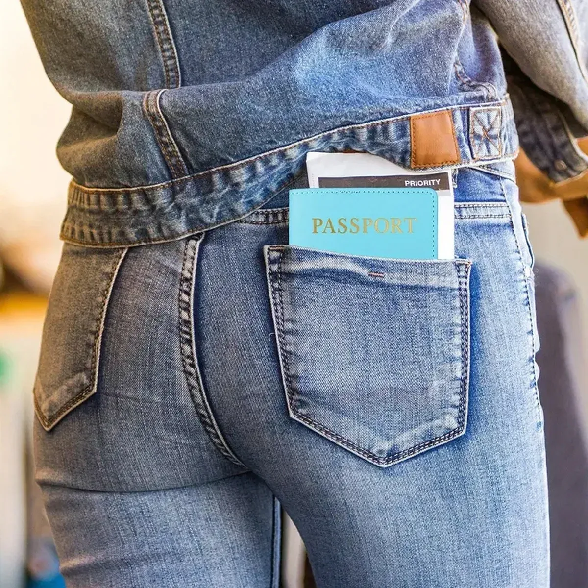 étui de voyage en cuir pu pour porte-passeport doré, pour femmes et hommes, couverture de carte de billet, accessoires de protection pour passeport