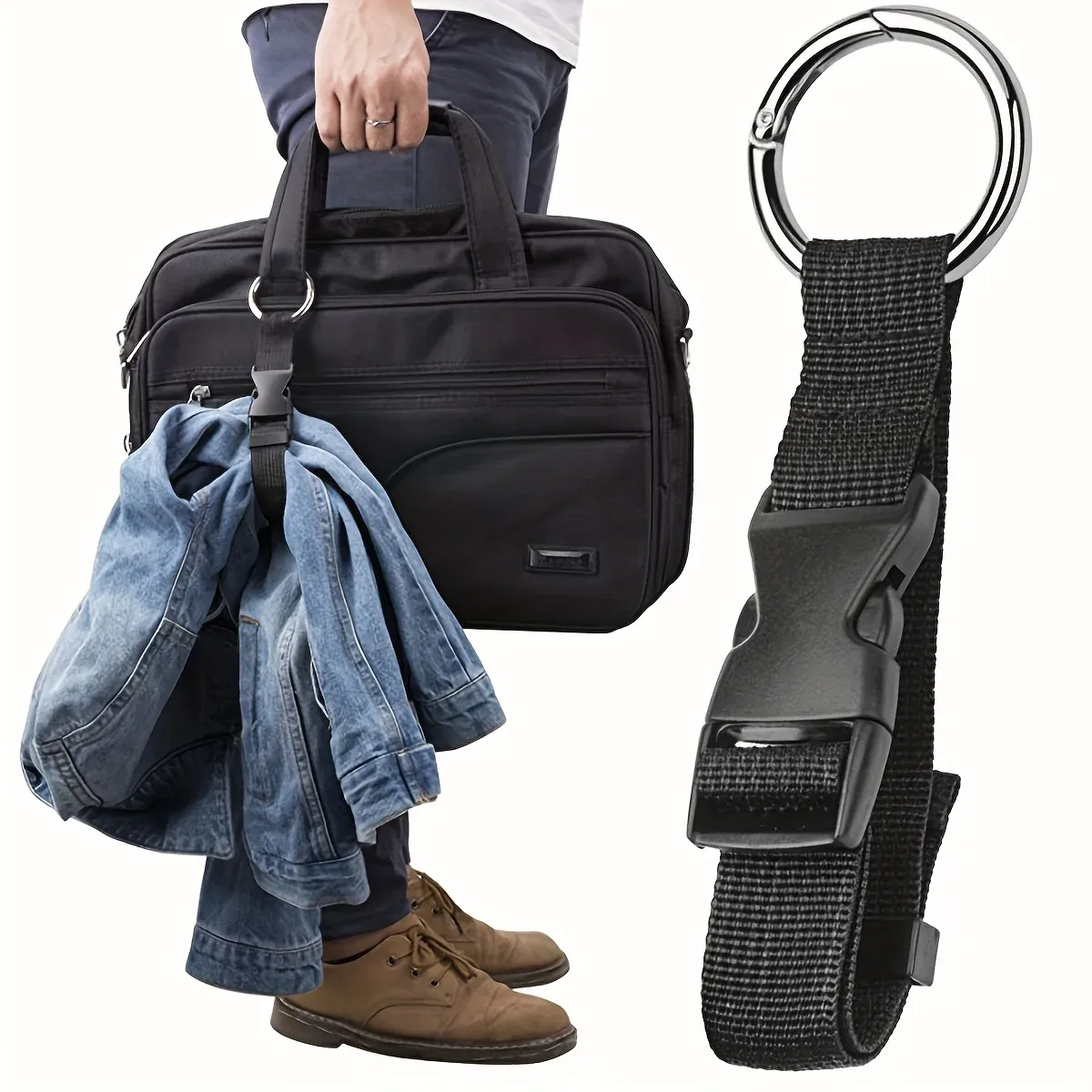 sangle externe pour sac à dos de voyage, sangle portable avec structure de dégagement add-a-bag, sangle de bagage, ceinture, porte-veste