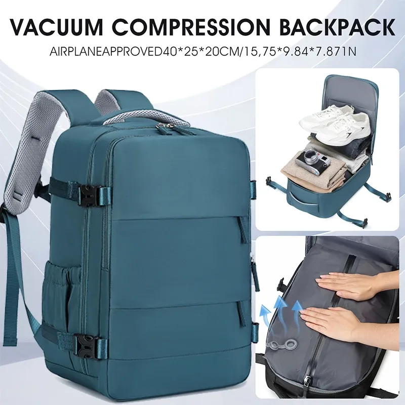 sac de voyage à compression sous vide, sac d'embarquement professionnel pliable de grande capacité, système de transport et de stockage ultra léger