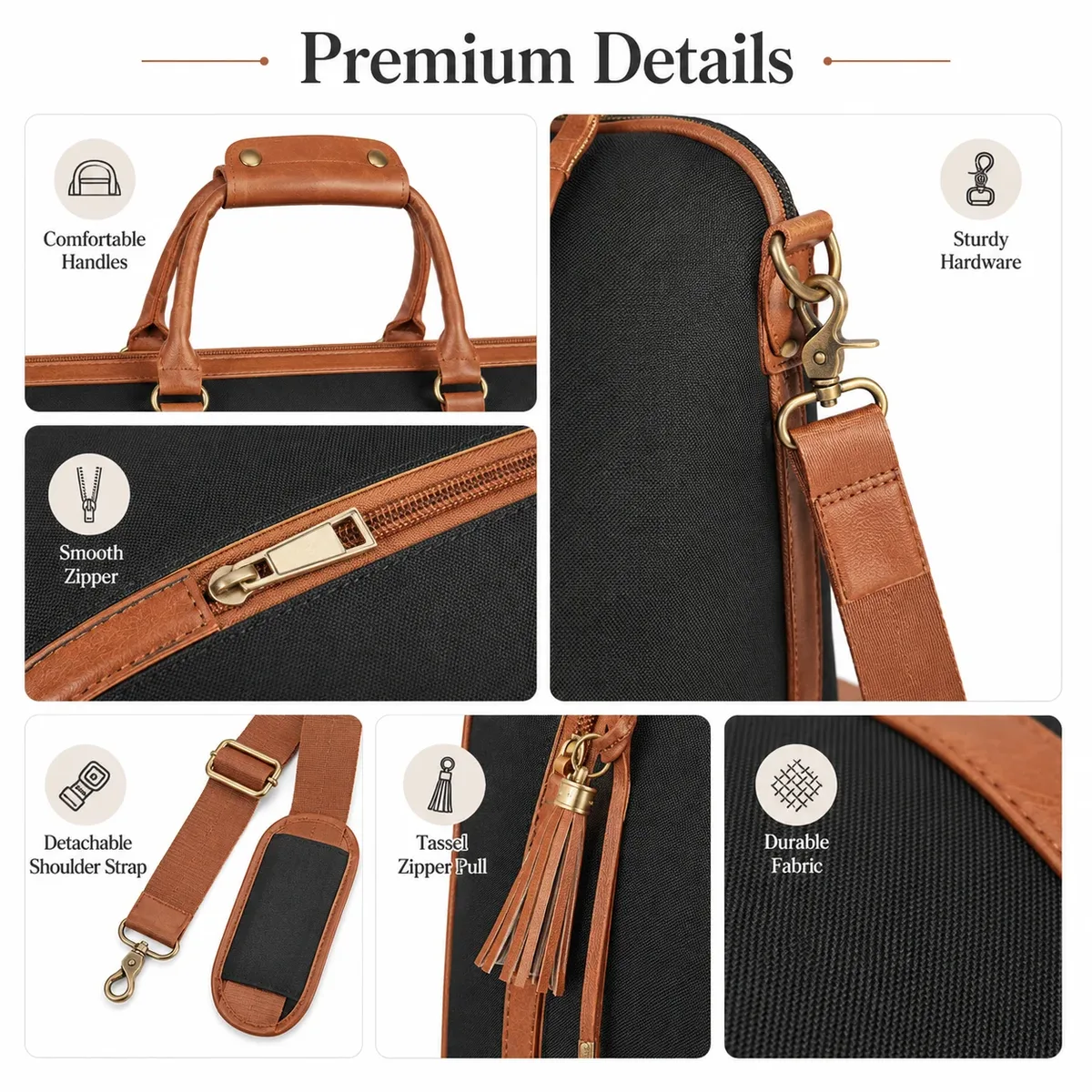 sac de voyage convertible 2 en 1 pour homme, sac de costume pour voyage d'affaires, grande capacité, sac de week-end, sac de nuit avec bandoulière