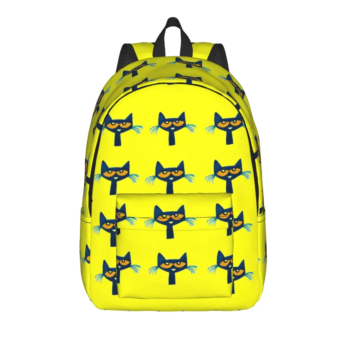 sac à dos cartoon pete the cat pour hommes et femmes, sac à bandoulière tendance pour étudiants, sac à bandoulière pour le travail, sac à bandoulière pour le collège, durable