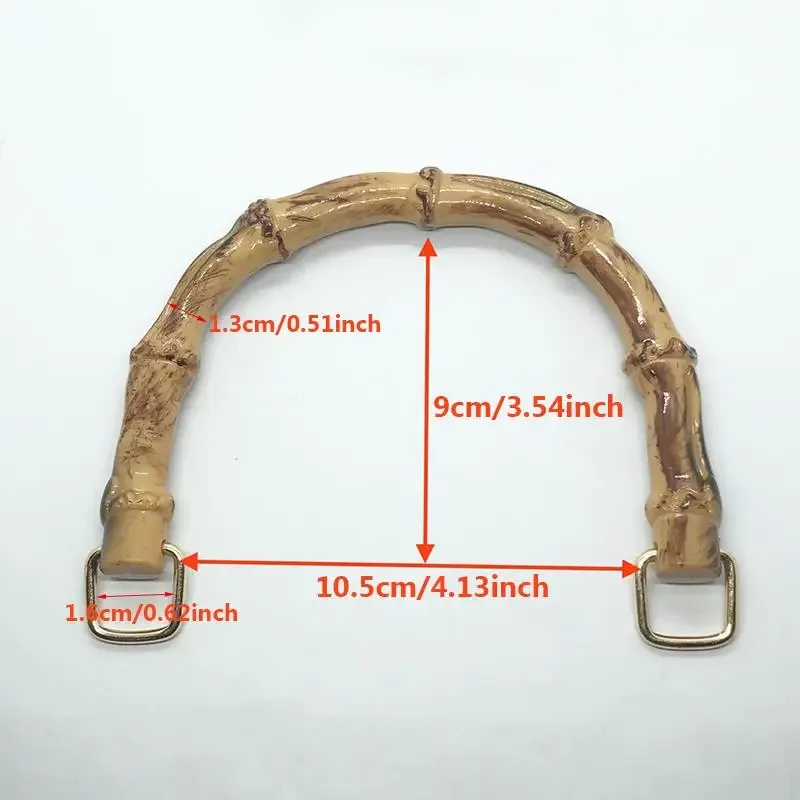sac fourre-tout de remplacement en forme de d, sangles de sac à main, poignées amovibles, accessoires de sac en bois, poignée décroissante, bricolage
