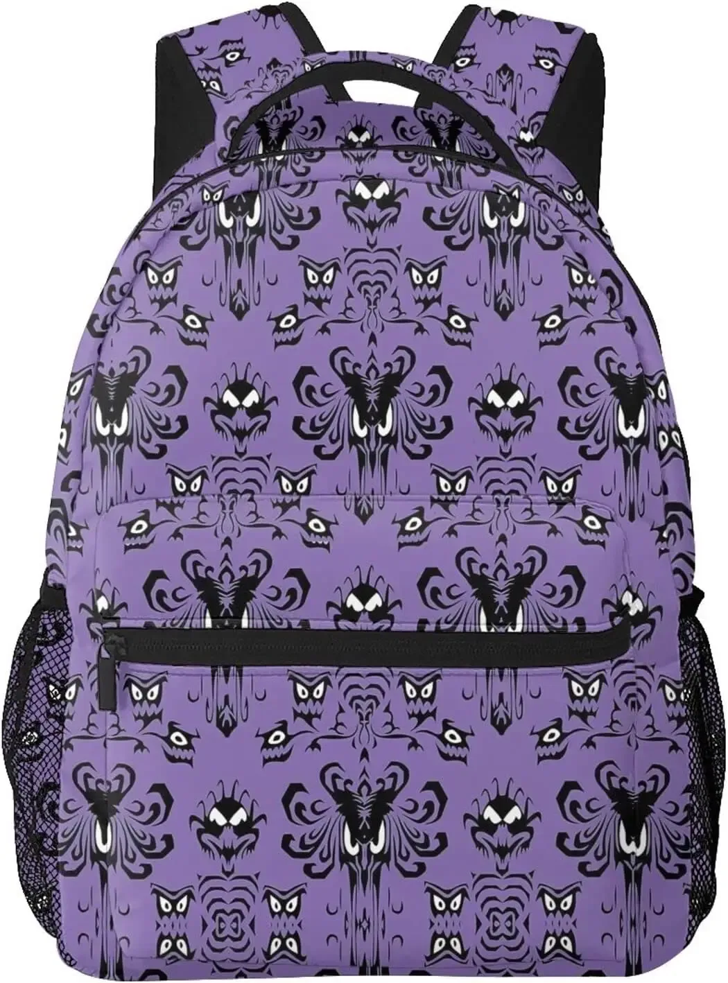 sac à dos d'école unisexe haunted horror mansion, imprimé en 3d, dessin animé drôle, sacs à dos pour ordinateur portable, sac à dos décontracté et durable