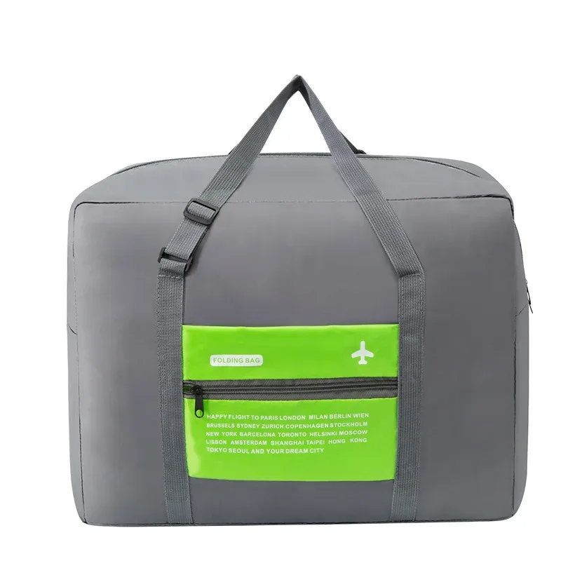 coréen pliable carré avion le sac fourre-tout sac à main étanche emballage cubes pour voyage oxford tissu week-end sac de voyage bagages