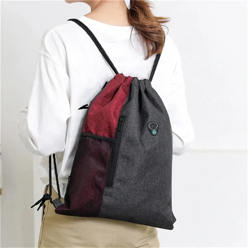 sac à dos léger unisexe avec cordon de serrage de proximité, sac à dos de sport, sacs d'école, sacs de plage de voyage, mode décontractée, hommes et femmes