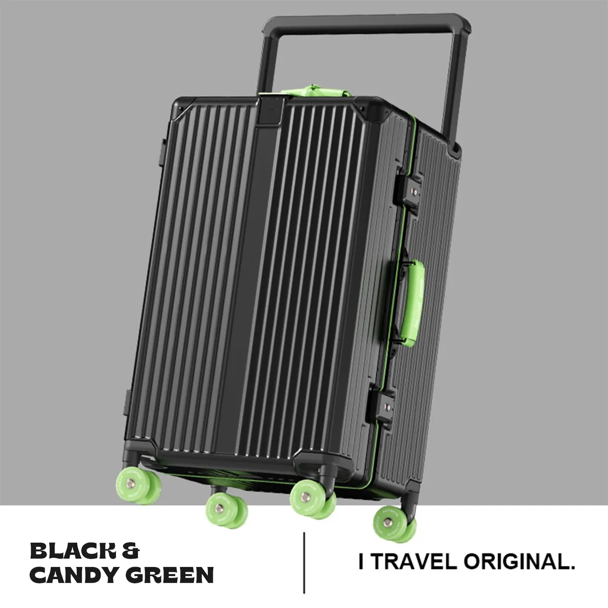 valise trolley rigide grande capacité aiweiny avec serrure tsa 3/7 séparables, roues silencieuses détachables et poignée télescopique large pour voyage