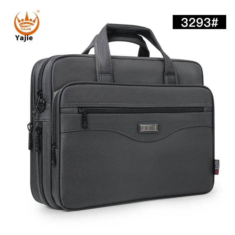 porte-documents pour hommes d'affaires, sac en toile imperméable de grande capacité pour ordinateur portable de 15.6 pouces, sacs de travail, sacs d'affaires, sacs de bureau officiels